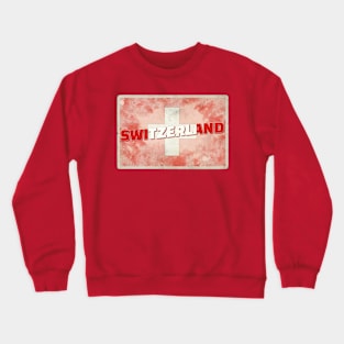 Switzerland Vintage style retro souvenir Crewneck Sweatshirt